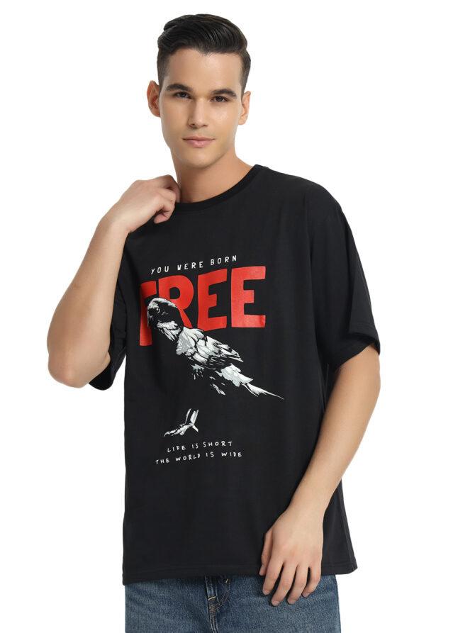 Premium Black Carte Oversized T-shirt