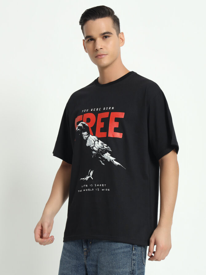 Premium Black Carte Oversized T-shirt