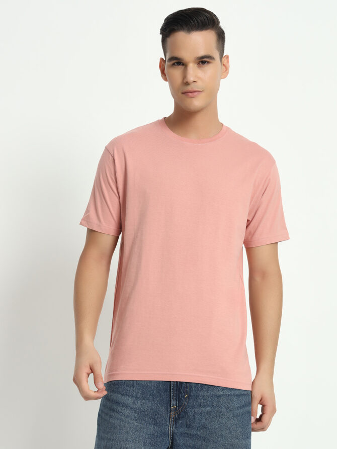 Dusky Pink Regular Fit T-shirt